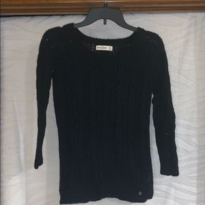 Abercrombie Kids Girls’ M Navy 3/4 Sleeve Sweater